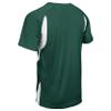 Champro Wild Card 2 Button Polyester Baseball/Softball Jersey, Youth X-Large, Forest Green,White view 3