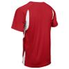 CHAMPRO Mens Wild Card 2-Button Baseball/Softball Jersey, Scarlet,white, XX-Large US view 3