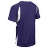 Champro Wild Card 2 Button Polyester Baseball/Softball Jersey, Adult 3X-Large, Purple,White view 3