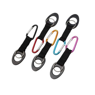 BESPORTBLE Silicone Keychain 5Pcs Silicone Bottle Buckle Practical Hanging Holder Clip Keychain Carabiner for Outdoor Activities Bike Camping Hiking Daily Use (Random Color)