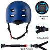 Bike Helmet 3 Sizes for Teenager Kids Youth Adults,Bavilk Skateboard Helmet Adjustable Multi-Sport Bicycle Cycling Scooter Roller Skate Inline Skating Rollerblading for Girls Boys Women Men Teen view 3