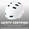 Bike Helmet 3 Sizes for Teenager Kids Youth Adults,Bavilk Skateboard Helmet Adjustable Multi-Sport Bicycle Cycling Scooter Roller Skate Inline Skating Rollerblading for Girls Boys Women Men Teen view 2