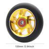 2pcs Replacement 100mm Pro Scooter Wheels with Abec 9 Bearings for MGP/Razor/Lucky/Envy Pro Scooters (Gold) view 3
