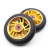 2pcs Replacement 100mm Pro Scooter Wheels with Abec 9 Bearings for MGP/Razor/Lucky/Envy Pro Scooters (Gold) view 4