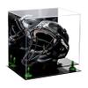 Better Display Cases Acrylic Catchers Helmet Display Case with Mirror, Green Risers and Black Base (A002-GRR) view 1