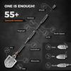 Sahara Sailor Unbreakable Tactical Shovel-180 Degree Folding Shovel-Camping Shovels - 23 in 1 Survival Gear and Equipment Multifunctional Camping Gear Survival Tools for Caping Hiking view 3
