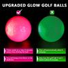 THIODOON Glow in The Dark Golf Balls Light up Led Golf Balls Night Golf Gift Sets for Men Kids Women 6 Pack (6 Colors in one) view 4