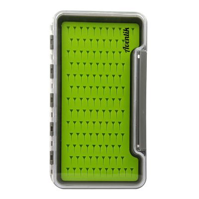 Aventik Fly Fishing Boxes Silicone Super Slim Fishing Storage Fishing Tackle Case Waterproof Best Pocket Sizes 7.36"X4.02"X0.63"/5.39"X3.74" X0.63'(1pc-g048lb)