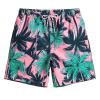 maamgic Mens Swim Trunks Quick Dry Swim Shorts with Mesh Lining Funny Swimwear Bathing Suits 7inch Pink Tree X-Small view 1