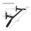 Pull-up Bars AGYH Wall-Mounted Horizontal Bar, Chin Up Bar with Foam Handshake, Pectoral Abs Arm Training Equipment, Load 300kg2 Colors (Color : Black) view 4