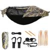 TianYaOutDoor Camping Hammock with Mosquito Net and Rainfly Lightweight Portable Sleeping Hammock Tent Backpacker Travel Outdoor Gear (Camouflage) view 1