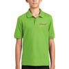 Custom Embroidered Jersey Polo Shirts for Youth Personalized Add Your Own Text Lime view 3