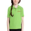 Custom Embroidered Jersey Polo Shirts for Youth Personalized Add Your Own Text Lime view 4