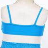 YiZYiF Big Girls' Kids 2 Piece Tankini Swimsuit Swimwear Boyshort with Camisole Bow Back Bra Top Sets Lace Ruffle Sky Blue 4 view 4