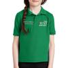 Custom Embroidered Polo Shirts for Youth Personalized Add Your Text Name Design Kelly Green view 4