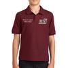 Custom Embroidered Polo Shirts for Youth Personalized Add Your Text Name Design Burgundy view 1
