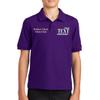 Custom Embroidered Polo Shirts for Youth Personalized Add Your Text Name Design Purple view 1