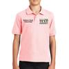 Custom Embroidered Polo Shirts for Youth Personalized Add Your Text Name Design Light Pink view 1