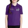 Custom Embroidered Polo Shirts for Youth Personalized Add Your Text Name Design Purple view 4