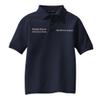 Custom Embroidered Polo Shirts for Youth Personalized Add Your Text Name Design Navy view 3