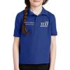 Custom Embroidered Polo Shirts for Youth Personalized Add Your Text Name Design Royal view 4