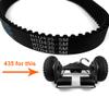 395 Teeth HTD-5M Belt for Electric Skateboard 15mm Width HTD435-5M Belt Replacement for Mountain Skateboard Conversion Kit (2 Belts 435) view 4