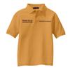 Custom Embroidered Polo Shirts for Youth Personalized Add Your Text Name Design Gold view 3