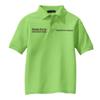 Custom Embroidered Polo Shirts for Youth Personalized Add Your Text Name Design Lime view 3