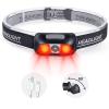COSMOING Rechargeable Headlamp, 500 Lumen Ultra Bright Head Lamp 5 Lighting Modes with Red Light,IPX4 Waterproof Adjustable Strap Headlamp Flashlight for Adult Emergency, Running, Camping, Cycling view 1