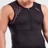2XU Men's Compression Tri Singlet (Black/Gold, Smal) view 3