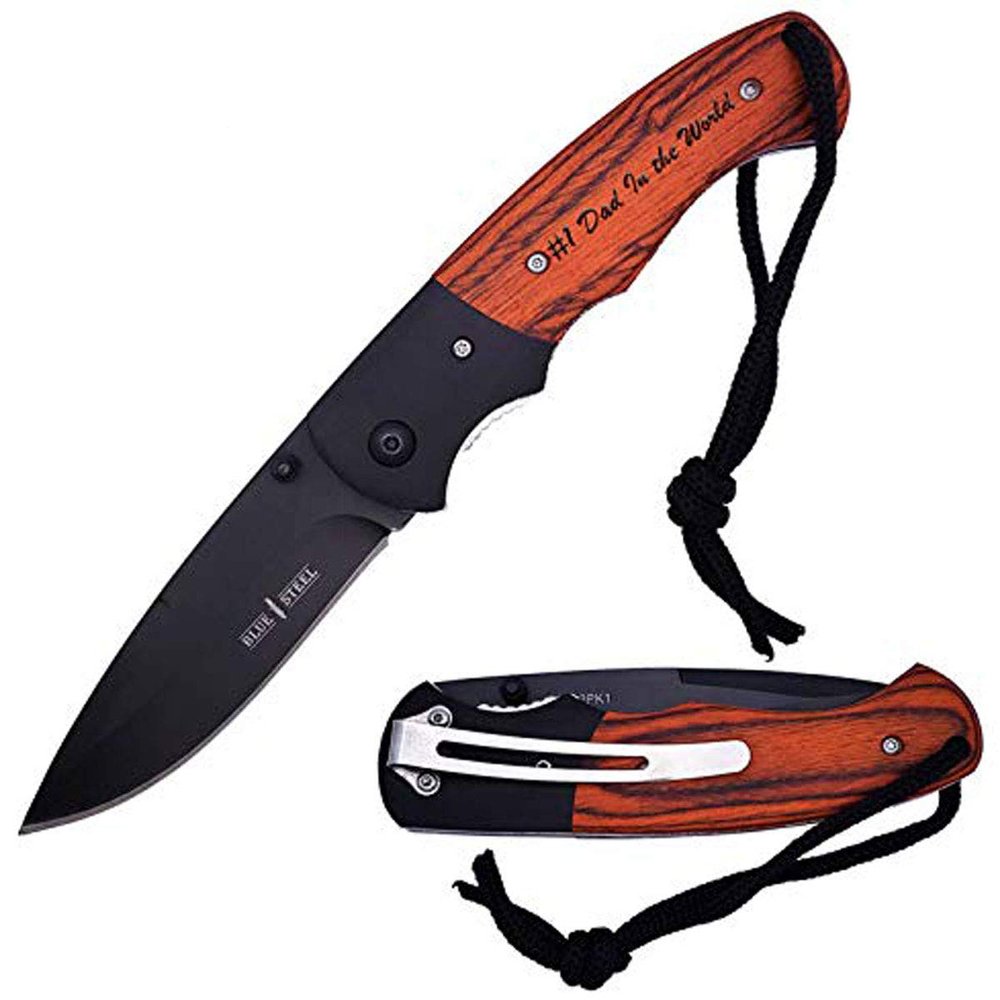 Engraved Pocket Knife Tactical - Personalized Gifts for Dad, Husband,Friend Birthday Gifts