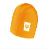 Arena Unix II Classic Fabric Swim Cap Lightweight Textile Swimming Cap Headcover for Men and Women Fitness Swimming, Orange, One Size view 1