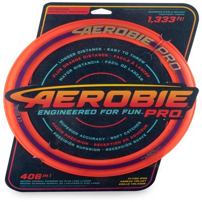 Aerobie Pro Ring Outdoor Flying Disc, 35.6cm, Orange