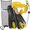 Cressi F1 + Supernova Dry + Palau SAF, Yellow, XS/S view 1