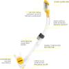 Cressi F1 + Supernova Dry + Palau SAF, Yellow, XS/S view 3