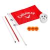 Callaway Golf Flagstick & Cup Set, 7' Nylon Flag, 3 Soft-Flight Balls view 1