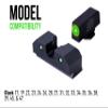 XS SIGHTS R3D Tritium Night Sight Green for Glock 17,19,22,23,24,26,28,27,31,32,33,34,35,36,38,39,45,&47, Gen 1-5 and Taurus GX4, Front and Rear Glow in The Dark Tritium for Tactical Applications view 2