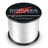 Dorisea Extreme Braid 100% Pe White Braided Fishing Line 109Yards-2187Yards 6-550Lb Test Fishing Wire Fishing String Incredible Superline Zero Stretch (1500m/1640Yards 6lb/0.10mm) view 2