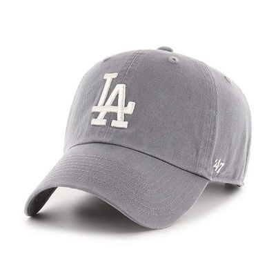 '47 Brand Los Angeles LA Dodgers Clean Up Hat Cap Dark Gray/White