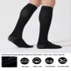 CS CELERSPORT 3 Pairs Compression Socks for Men and Women Running Support Socks, Black (3 Pack), XX-Large view 2