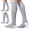 CS CELERSPORT 3 Pairs Compression Socks for Men and Women Running Support Socks, Grey (3 Pack), Small/Medium view 1