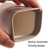 TRIUMPH VISION Squeeze Leather Sunglasses Pouch - 3 Pack Spring Storage Glasses Case Holder Eyeglass Sleeve (Grey) view 3