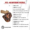 1791 GUNLEATHER P320 Holster, Right Hand OWB Leather Gun Holster for Belts. Compatible with SP2022, P227, HK P30, VP40 and Most Large Frame Pistols view 3