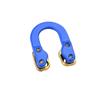 2 Pcs Archery Compound Bow D Loop Metal D Loop Release Bow String Nock Ring Buckle Rope Ulimate Hunting D-Loop U Loop String (Blue) view 4