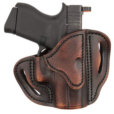 1791 Gunleather Glock 43 Holster, Right Hand OWB G43 Leather Gun Holster for Belts. Fits Glock 43 and Ruger LC9 & Ruger SR22