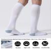 CS CELERSPORT 3 Pairs Compression Socks for Men and Women Running Support Socks, White (3 Pack), Small/Medium view 2