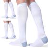 CS CELERSPORT 3 Pairs Compression Socks for Men and Women Running Support Socks, White (3 Pack), XX-Large view 1