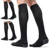 CS CELERSPORT 3 Pairs Compression Socks for Men and Women Running Support Socks, Black (3 Pack), Small/Medium view 1