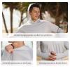 Men's UPF 50+ UV Sun Protection Hoodie Long Sleeve Rash Guard Hiking Fishing Swim T Shirt (Grey, L) view 4