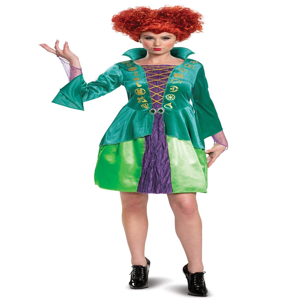 Disney Hocus Pocus WINI Classic Adult Costume, Green, Medium (8-10)
